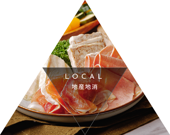 食材へのこだわり 地産地消